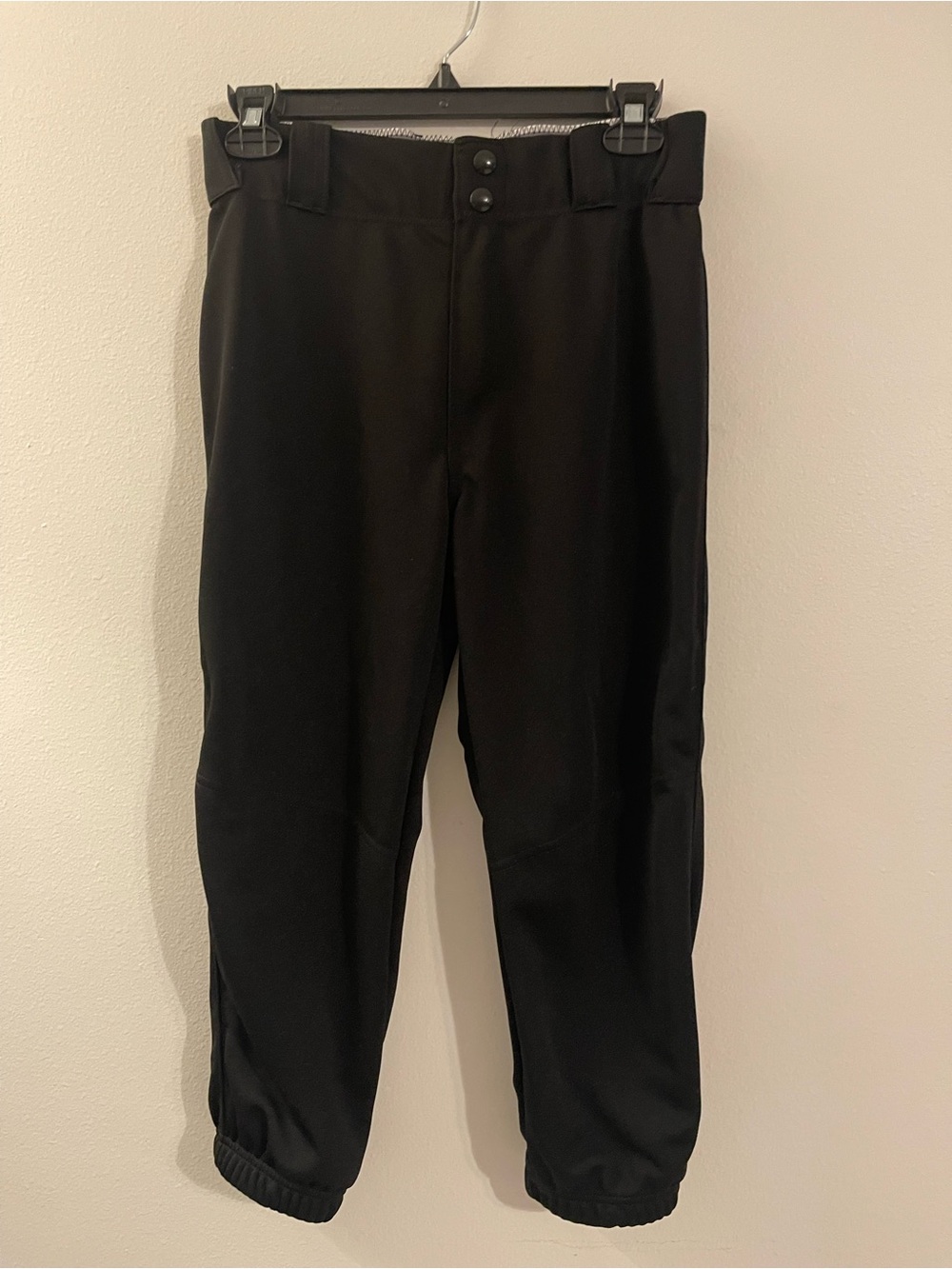 Russell Athletic Black Jogger Pants with Double-Button Waist